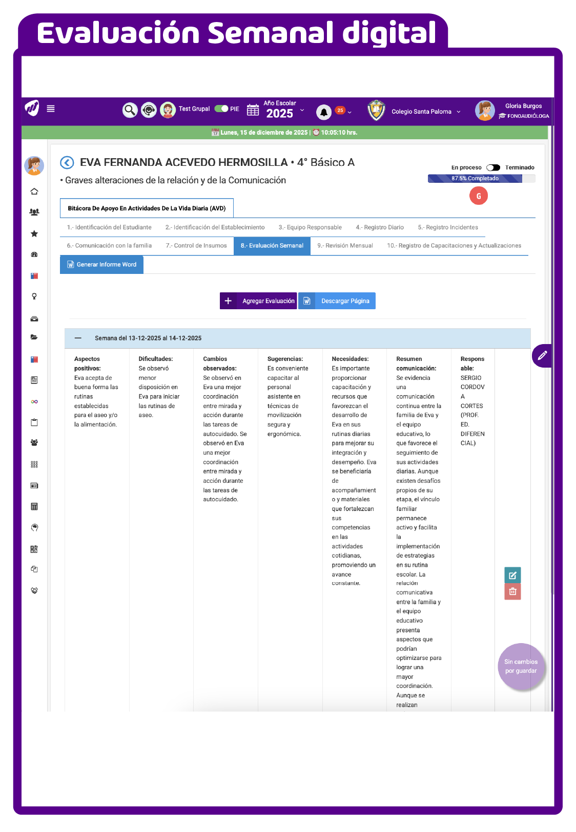 Ejemplo del módulo AVD pantalla 5